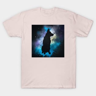 Beauceron Dog Space Nebula Artwork T-Shirt